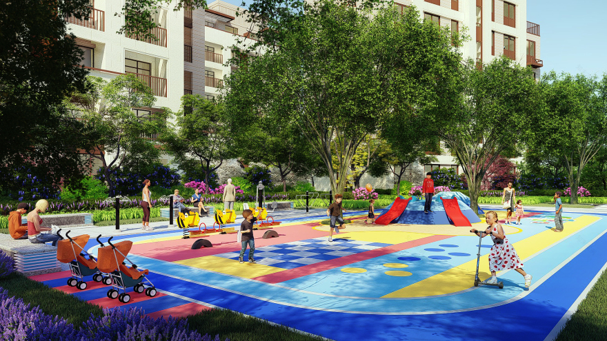 灵峰上城现代简约园林景观设计案例丨中国贺州-22