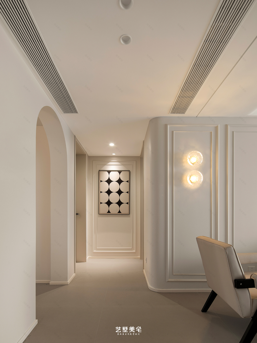 铜冠花园现代法式平层住宅设计丨中国合肥丨艺墅美宅设计-11