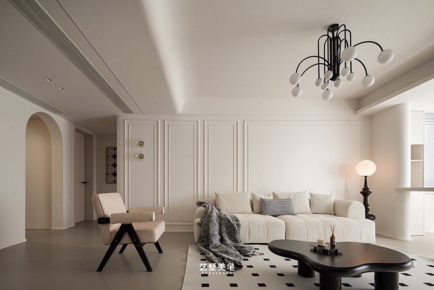 铜冠花园现代法式平层住宅设计丨中国合肥丨艺墅美宅设计-15