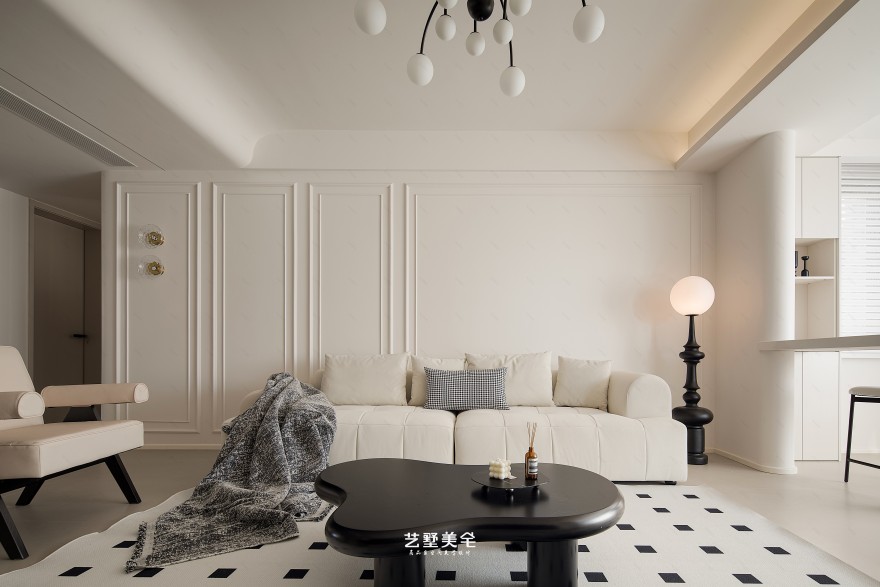 铜冠花园现代法式平层住宅设计丨中国合肥丨艺墅美宅设计-37