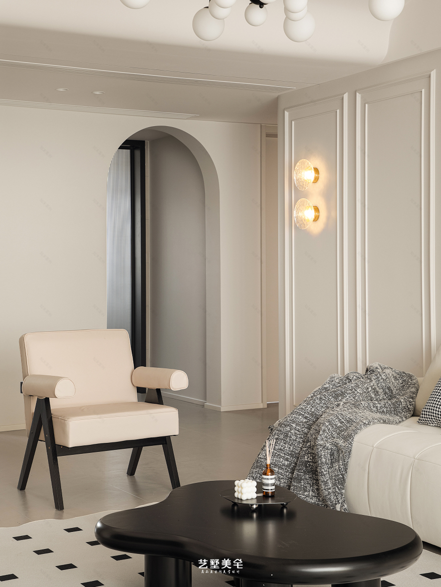 铜冠花园现代法式平层住宅设计丨中国合肥丨艺墅美宅设计-36