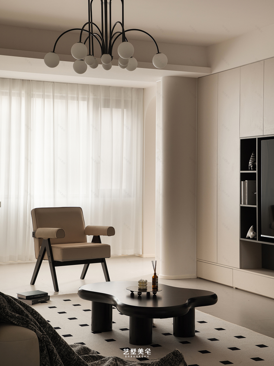 铜冠花园现代法式平层住宅设计丨中国合肥丨艺墅美宅设计-32