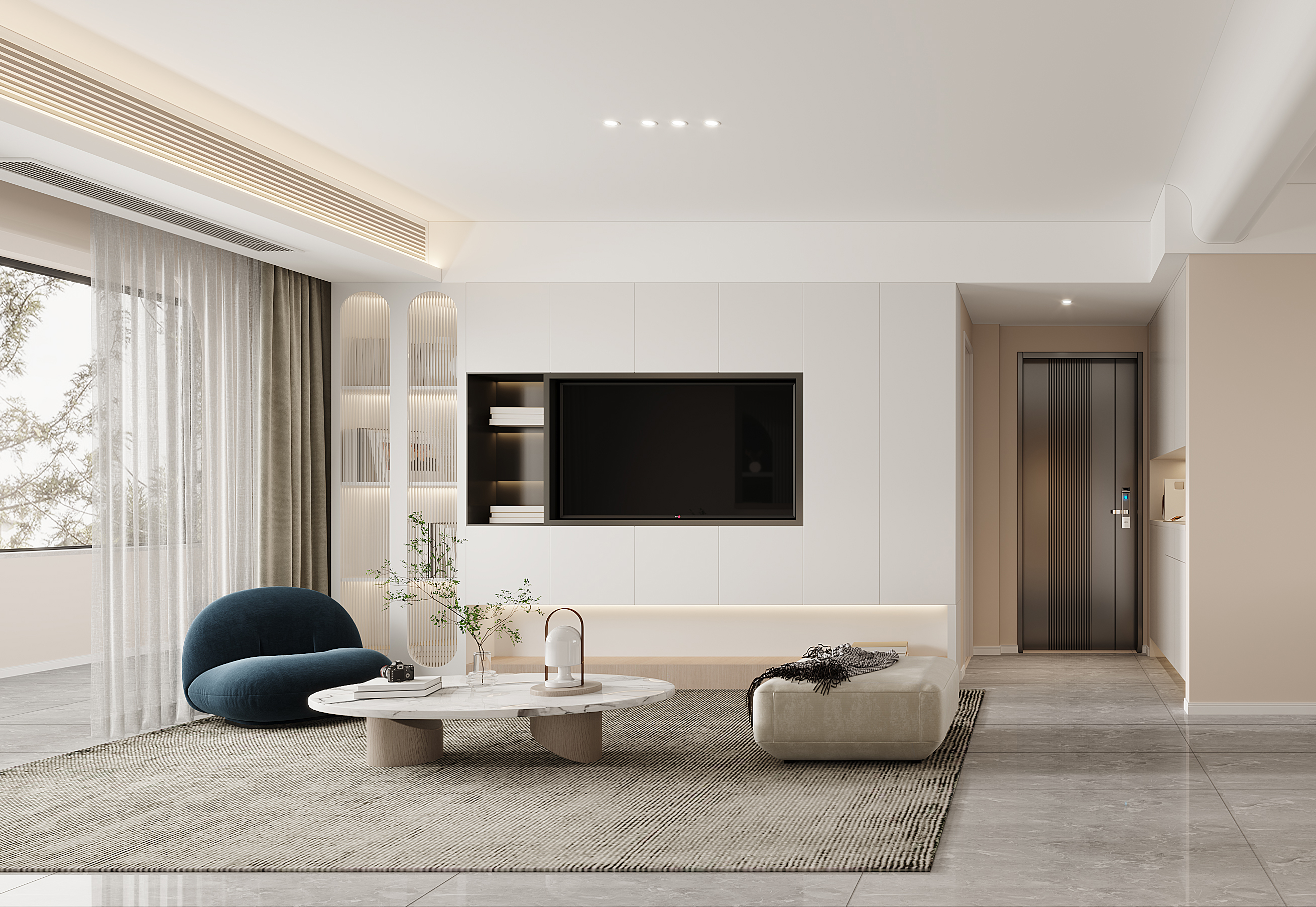 奶油风·温柔宅丨武汉界无垠空间设计事务所-27