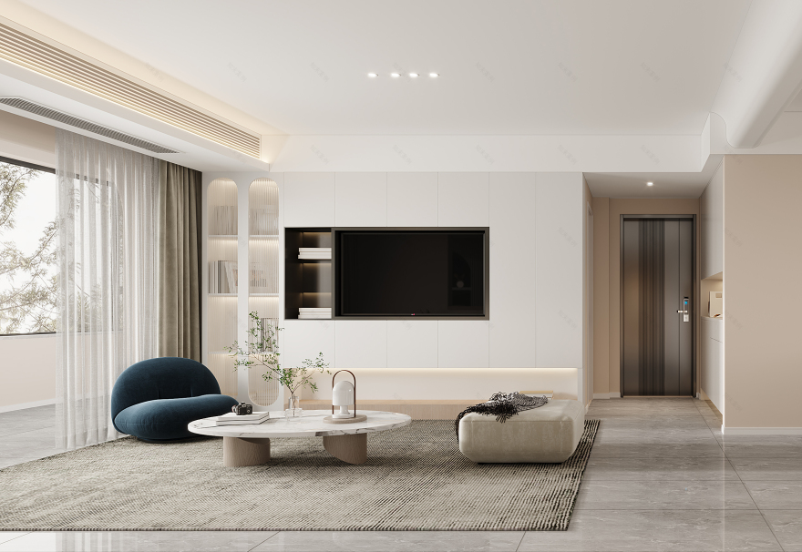 奶油风·温柔宅丨武汉界无垠空间设计事务所-27