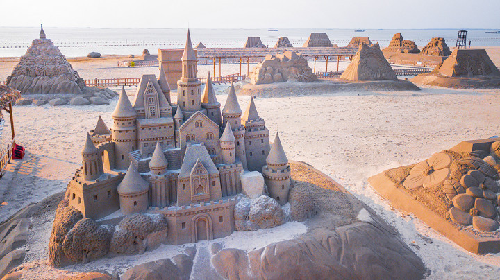 宿迁骆马湖沙滩公园·塔楼穿越亲子乐园丨中国宿迁丨滨州绳网部落游乐设备有限公司-28