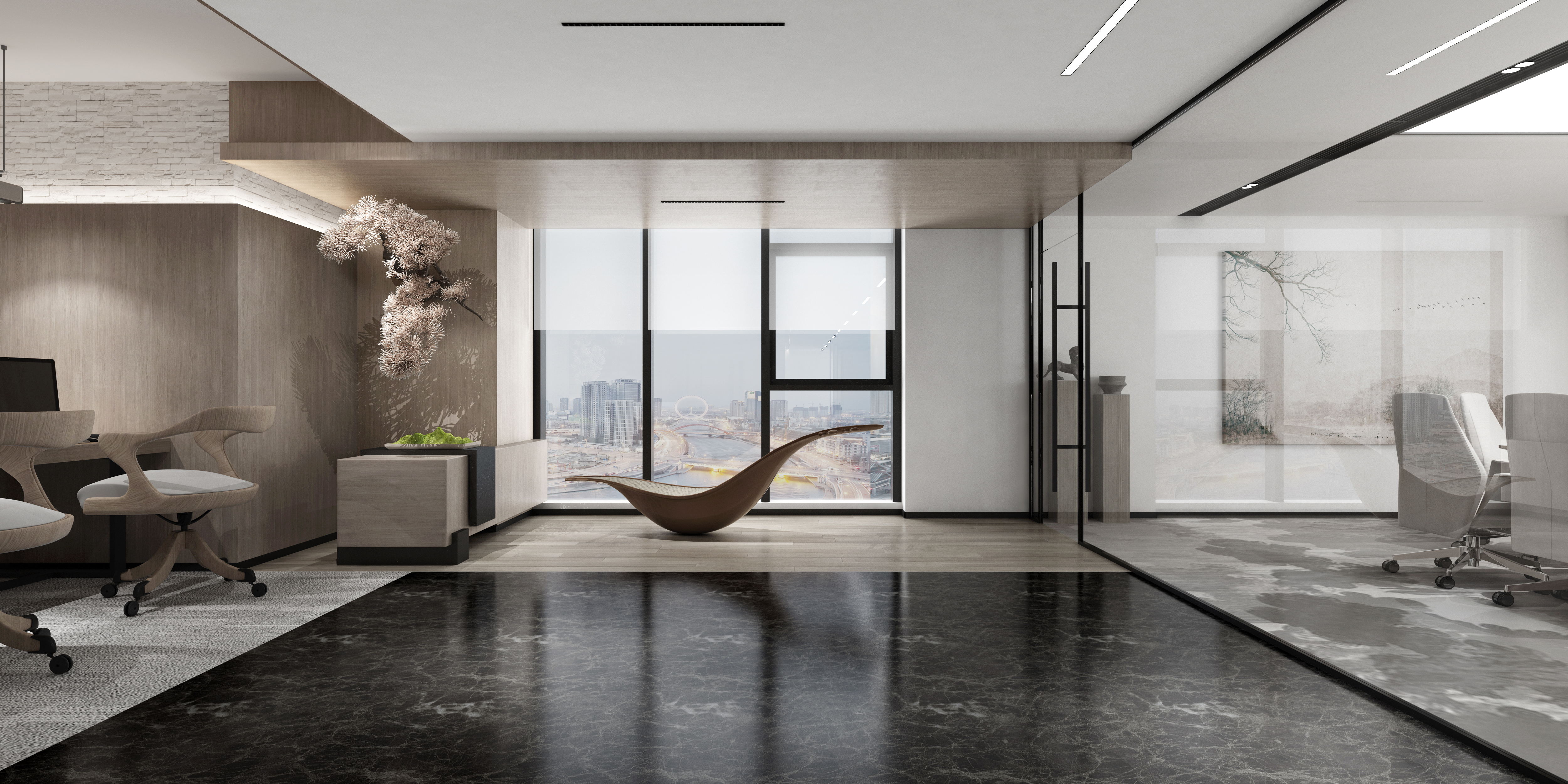 山东临沂鲁商中心超高层办公样板间丨中国临沂丨山东省鲁商建筑设计有限公司-51