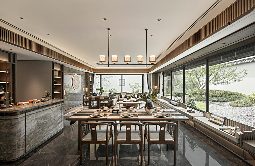 锦鲤游扬逐浪中 新中式大平层丨吴文粒,陆伟英-1