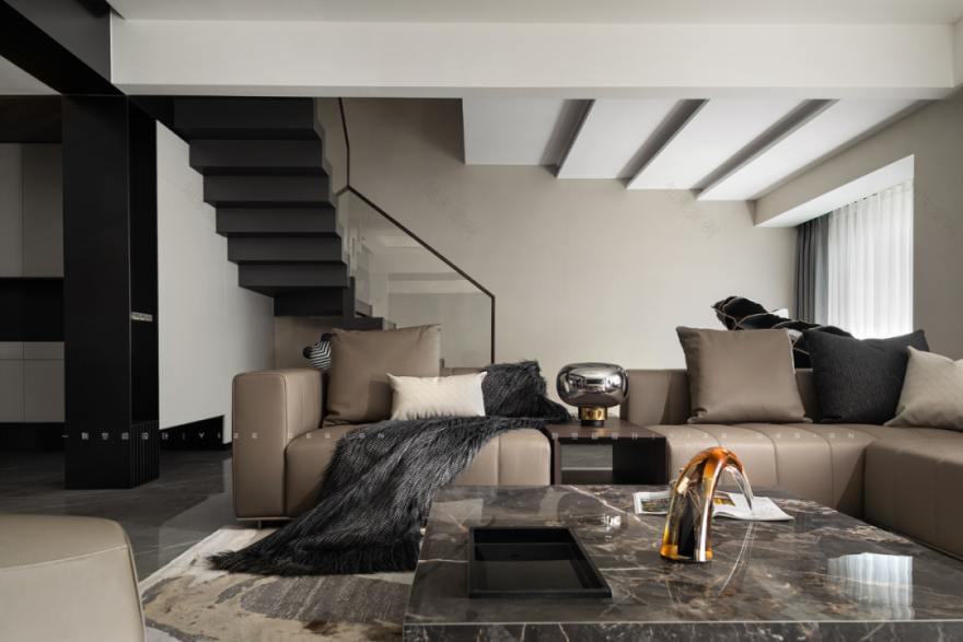 水墨韵律 · 杭州 250㎡现代跃层设计丨中国杭州-20