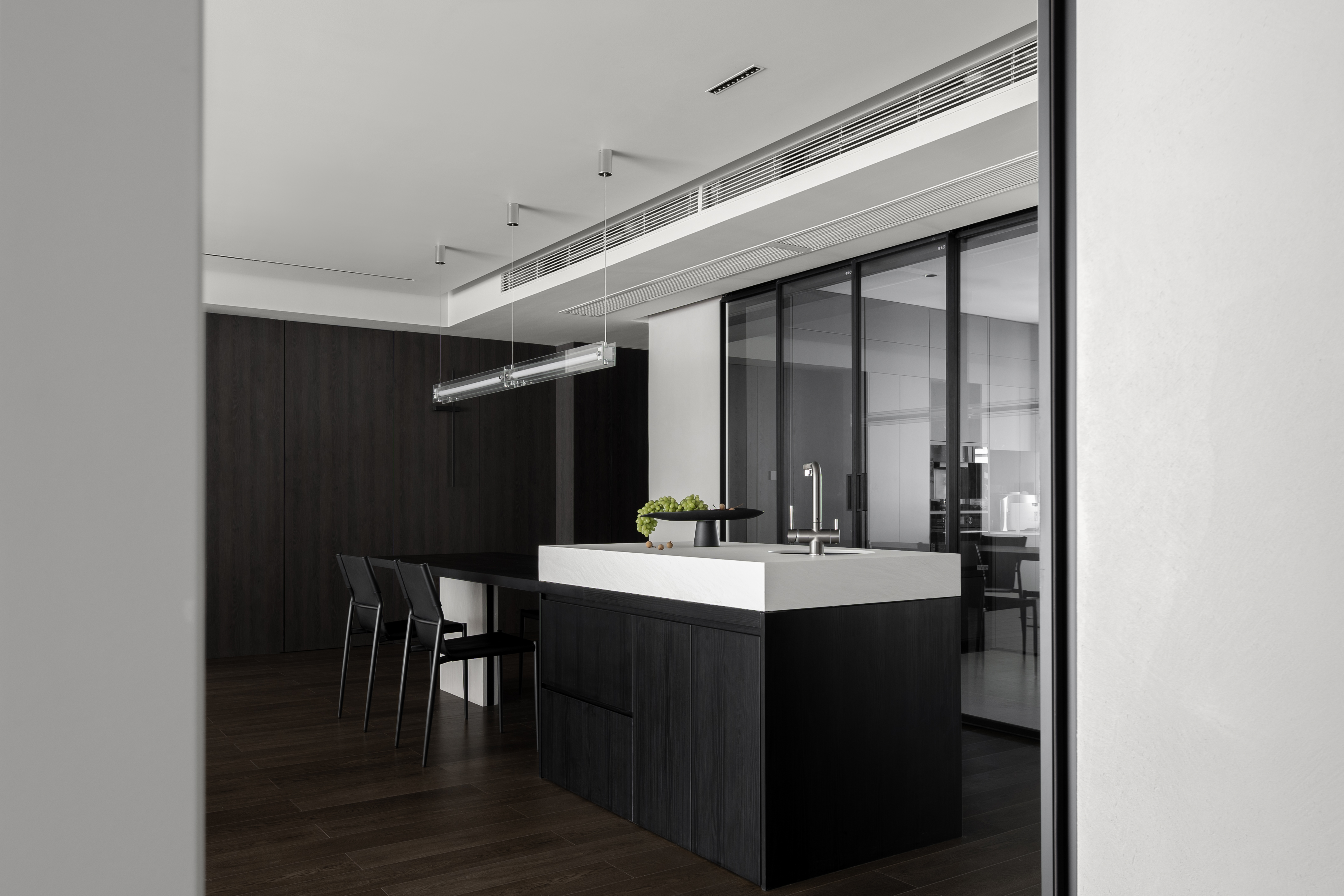 几何构建 I 178m²精装改造现代极简实景-7