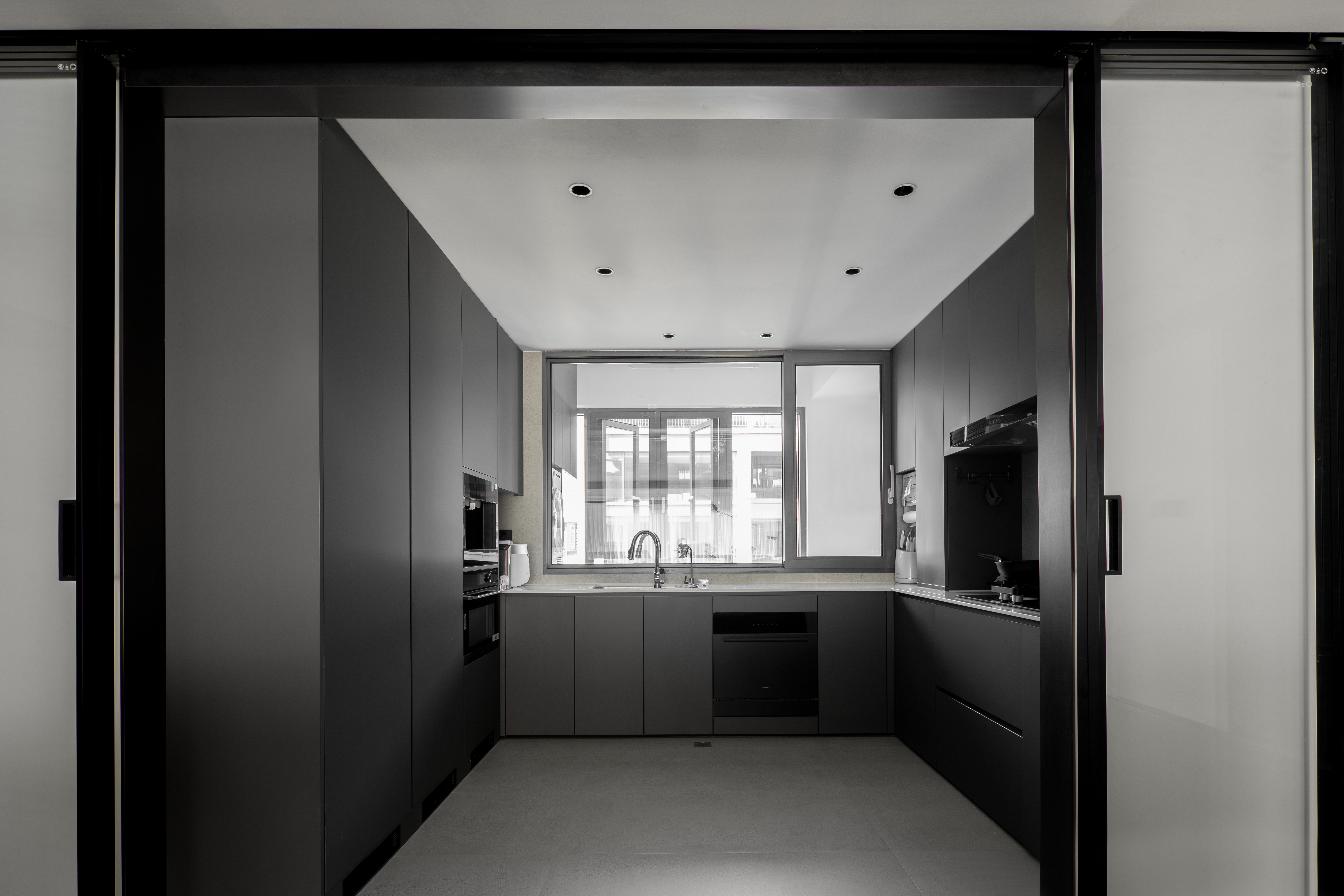 几何构建 I 178m²精装改造现代极简实景-9