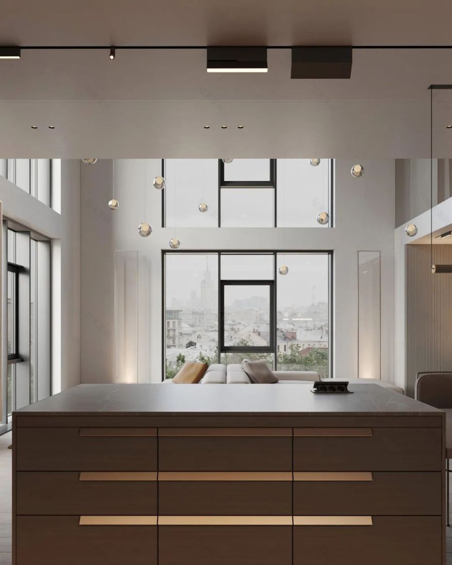 上海顶层复式低调奢华设计丨中国上海-5