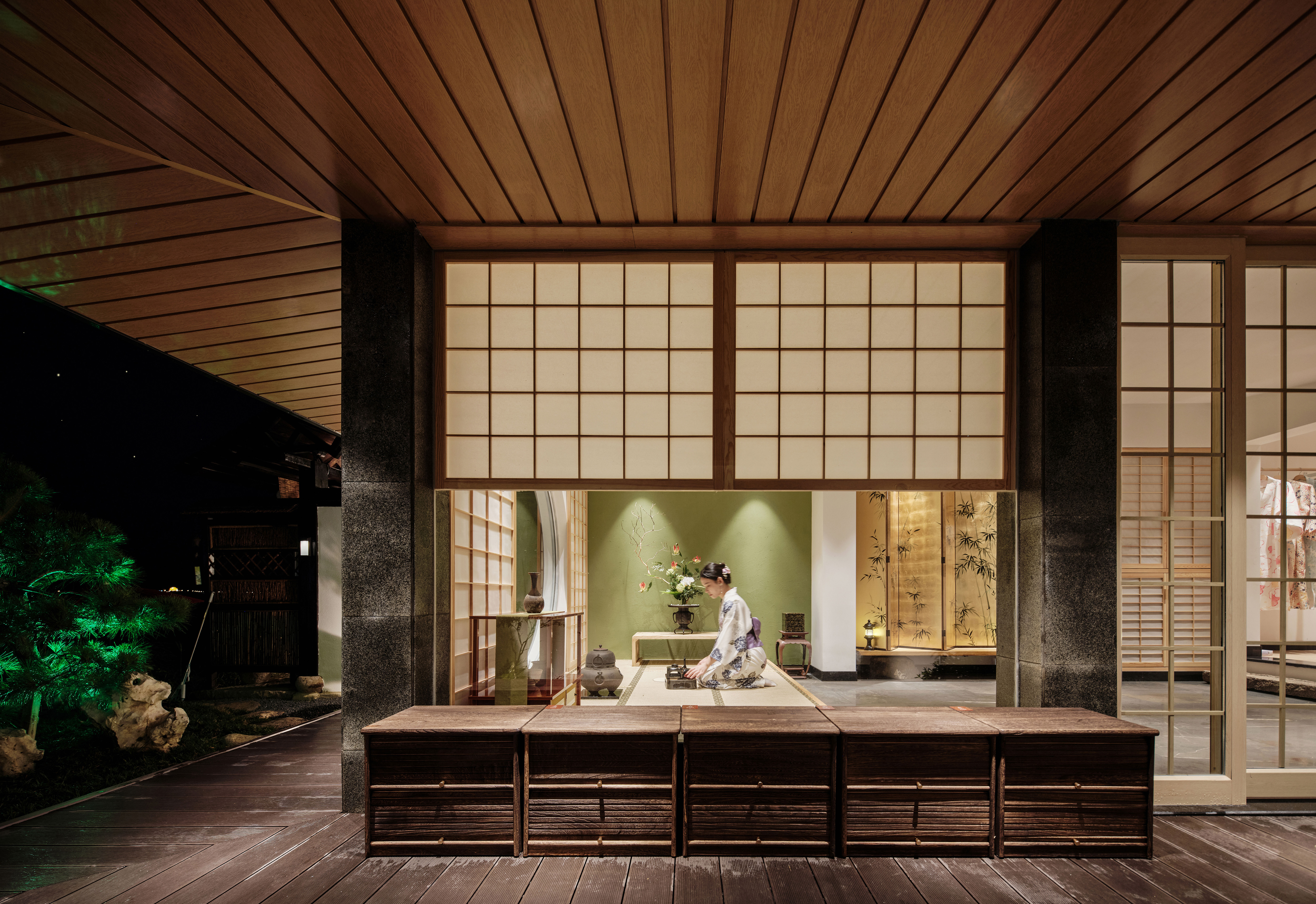 汐留屋私汤临湖民宿丨中国苏州丨海墁设计-28