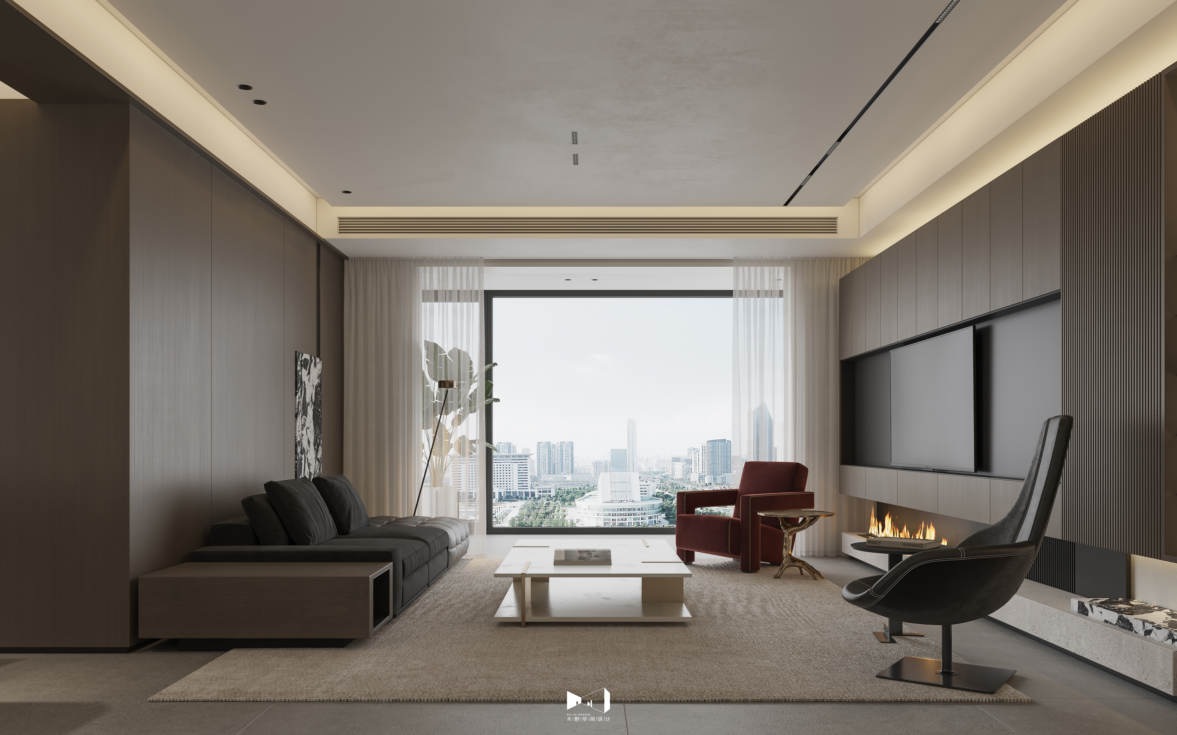 苏州金鸡湖 | 湖景平层 | 夏冬-3