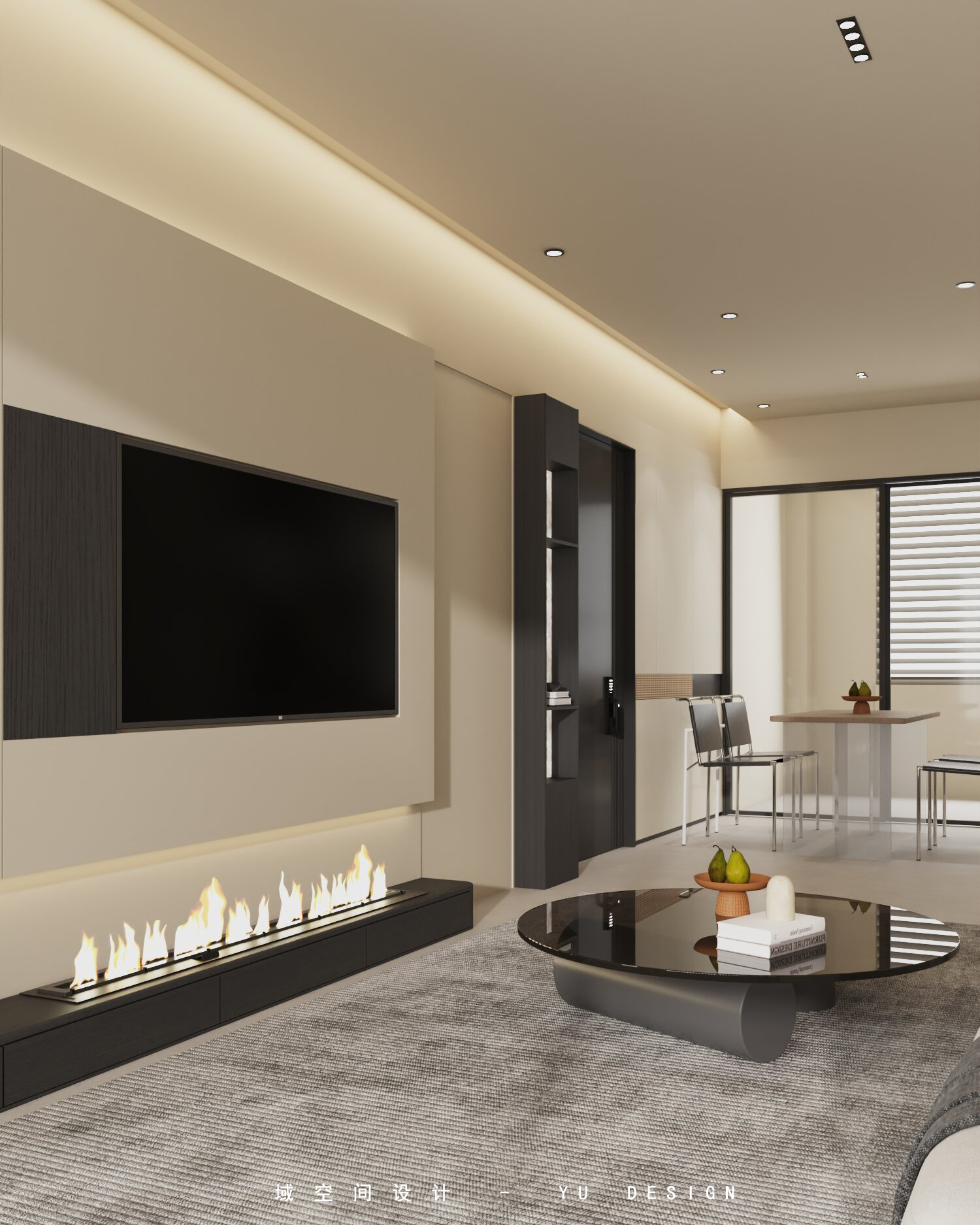 枫香花园现代奶油风格室内设计-9