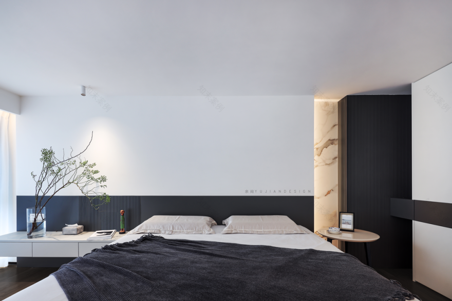 深圳瑧湾汇200㎡黑白灰极简复式丨中国深圳丨末一设计-41