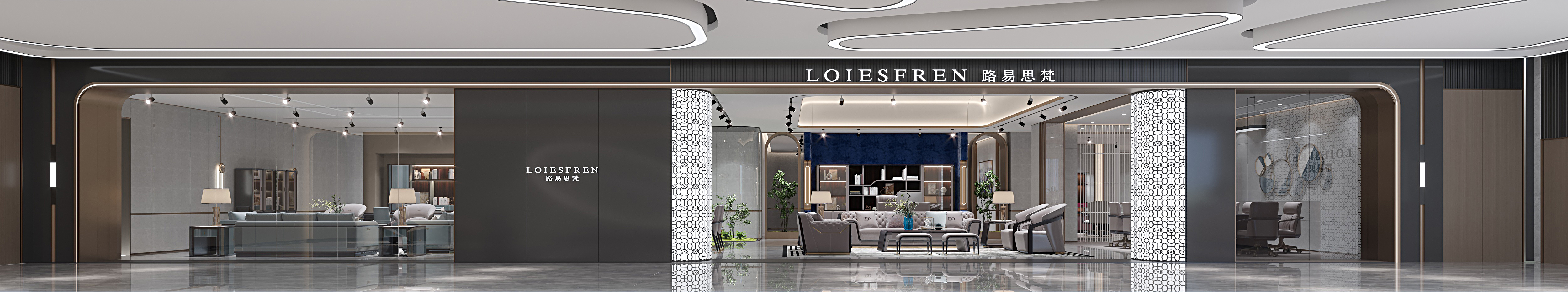 江门迪欧办公家具高奢展厅-2