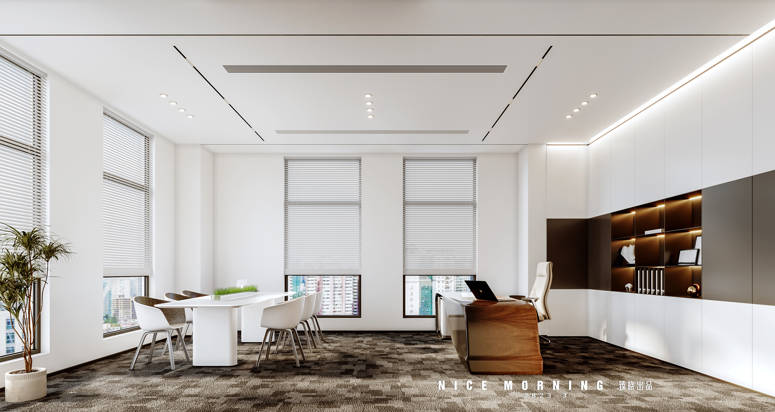 医药高新区世界地图冲孔铝板办公室设计丨中国泰州丨医药高新区臻晓空间美学设计所-16