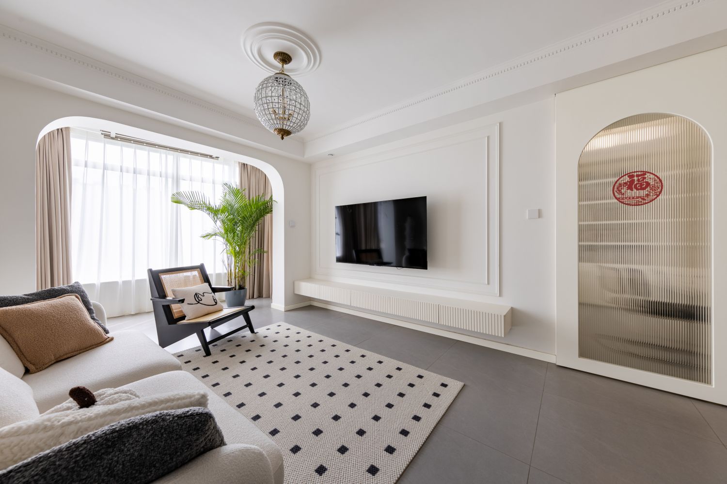 104㎡轻法式中古，满足父母和女儿不同风格的喜欢丨中国北京-13