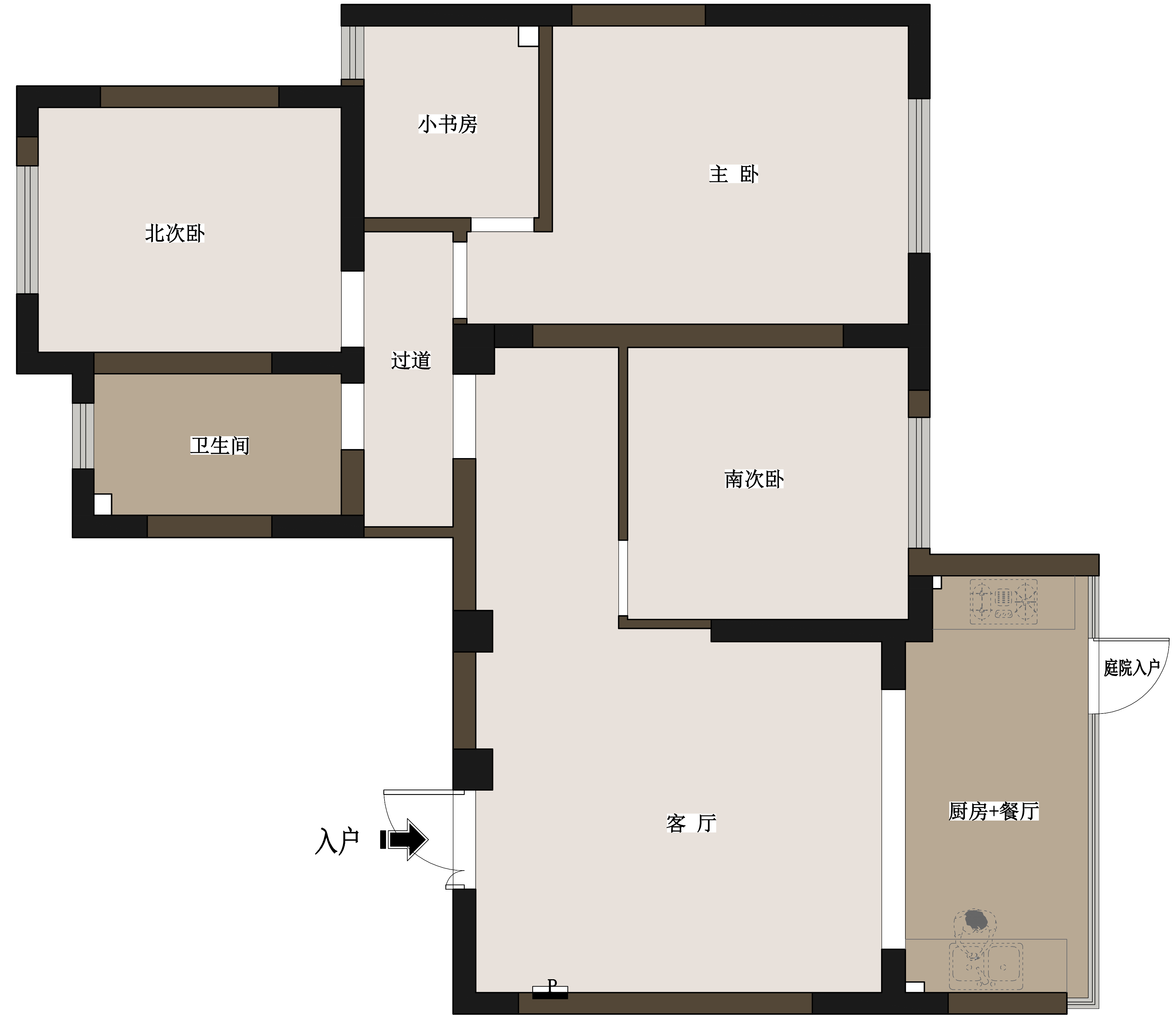 燕麦奶茶色宅邸设计-68