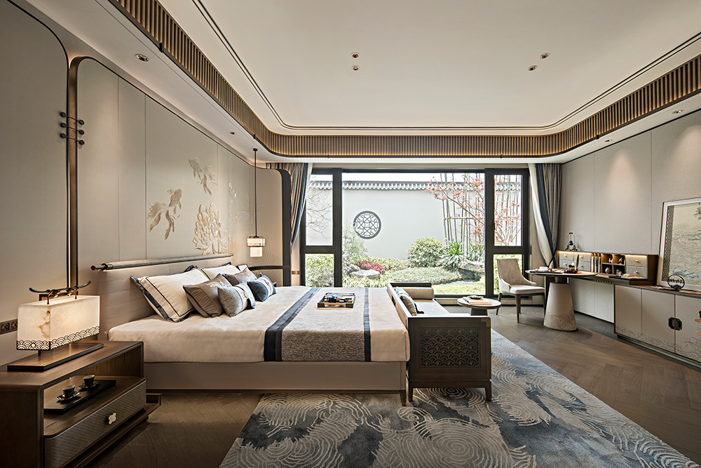 锦鲤游扬逐浪中 新中式大平层丨吴文粒,陆伟英-12