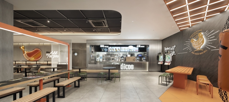 德克士成都蛟龙港店 · 运动主题餐厅设计丨中国成都-3