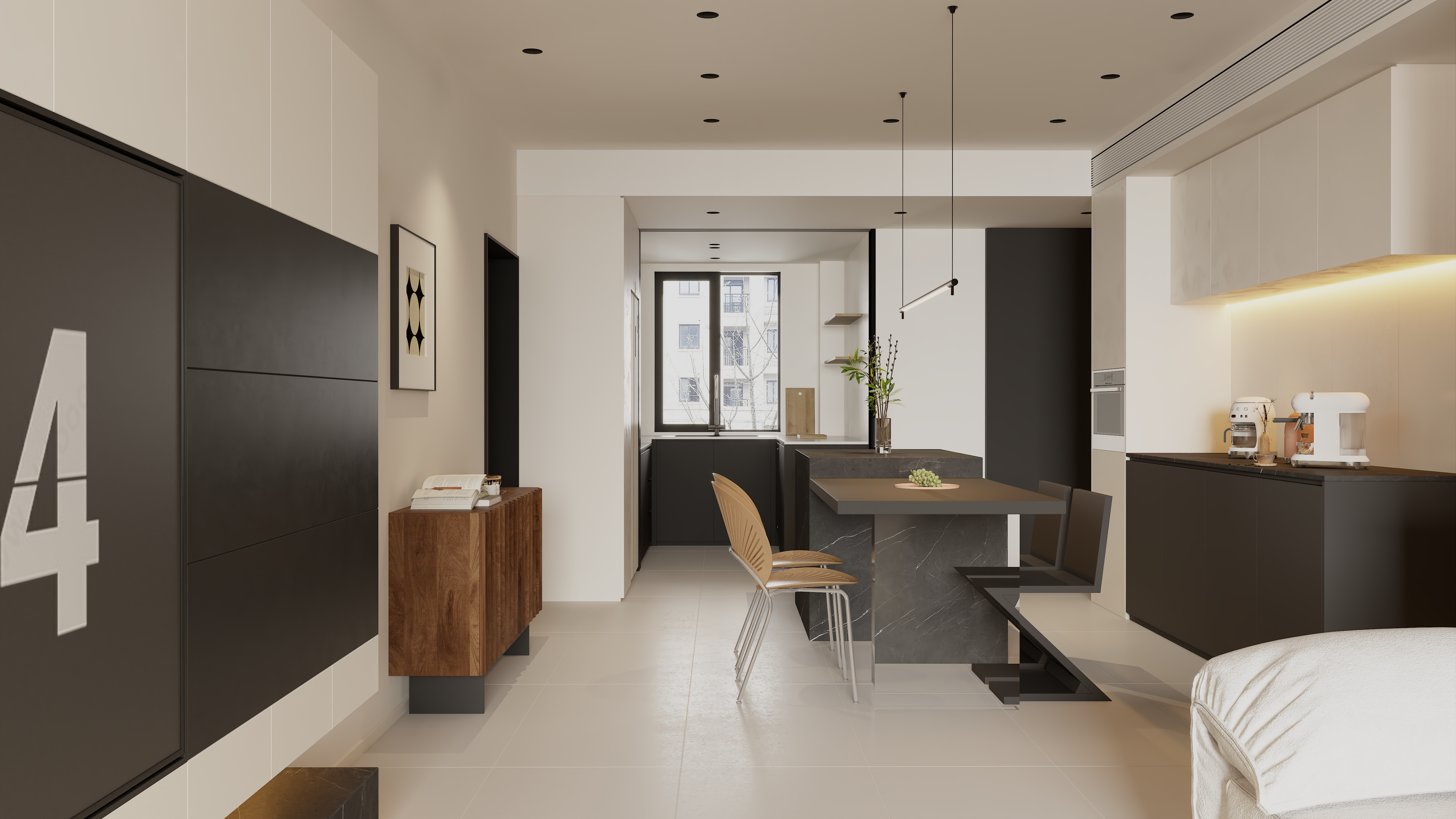 武汉城投·墨北璟苑三室两厅现代简约风设计丨中国武汉丨界无垠空间设计事务所-5