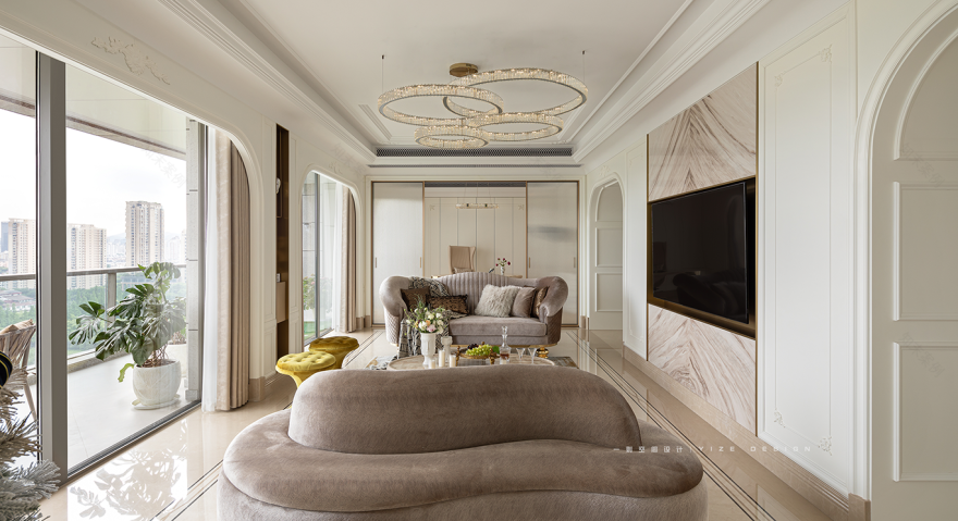 简约法式跃层豪宅丨中国杭州丨赵艺哲设计工作室-15