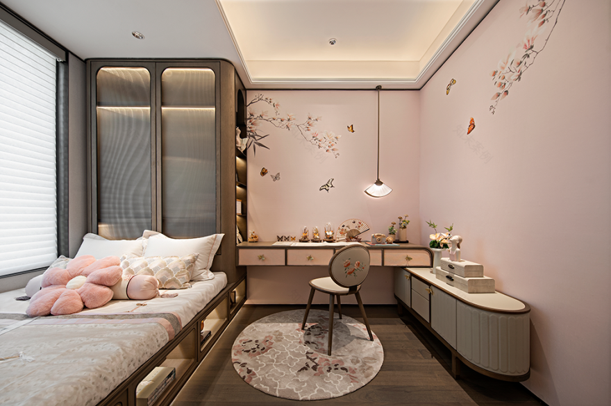 锦鲤游扬逐浪中 新中式大平层丨吴文粒,陆伟英-26