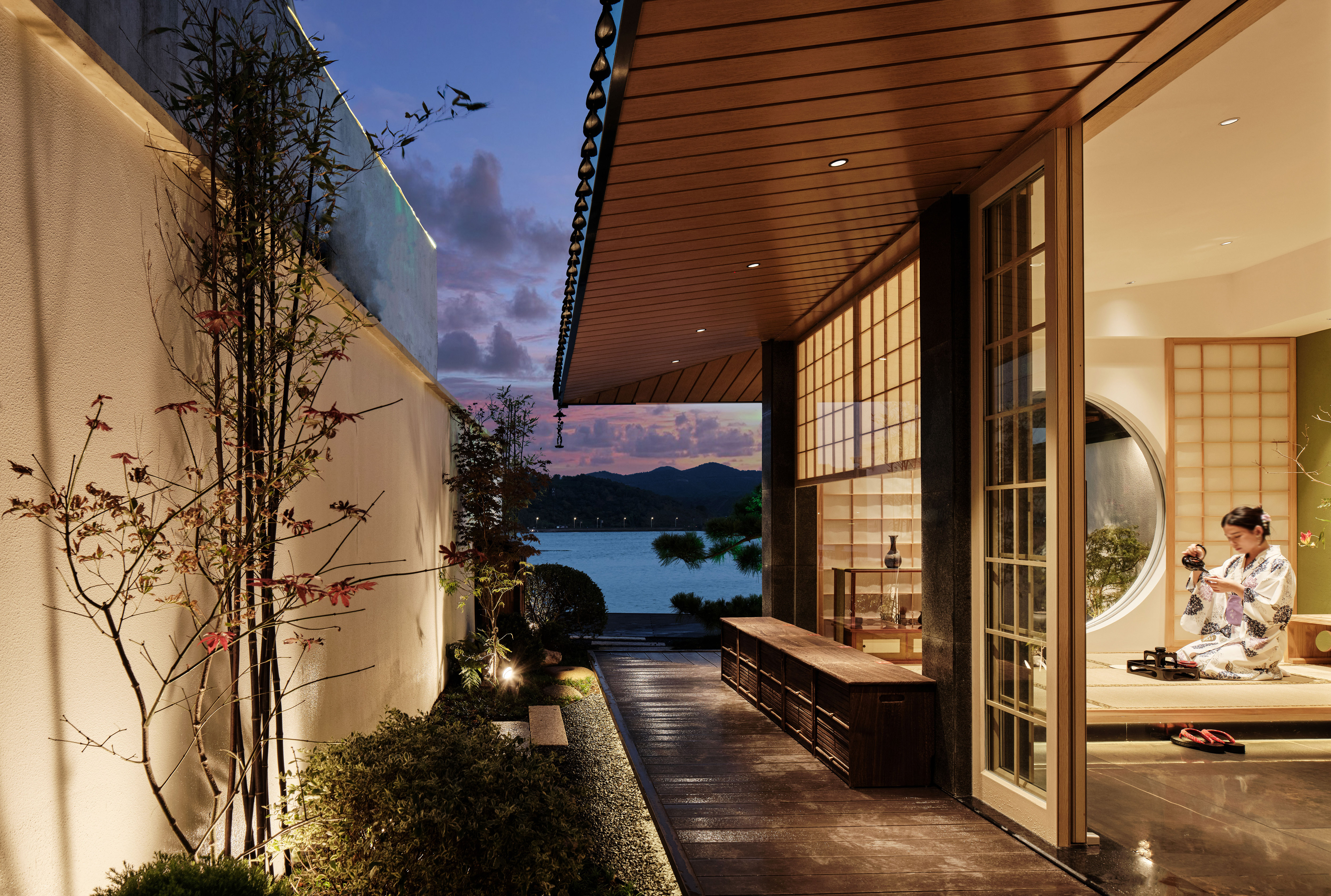 汐留屋私汤临湖民宿丨中国苏州丨海墁设计-26