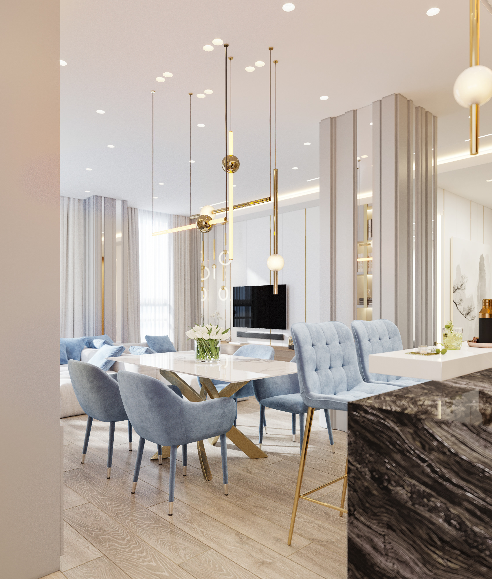 国外公寓（格拉夫奥洛夫,圣彼得堡）设计丨俄罗斯圣彼得堡-14