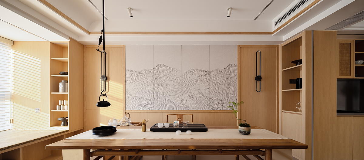 时空里的茶堂 · 自然舒适的现代茶室设计丨KD-0