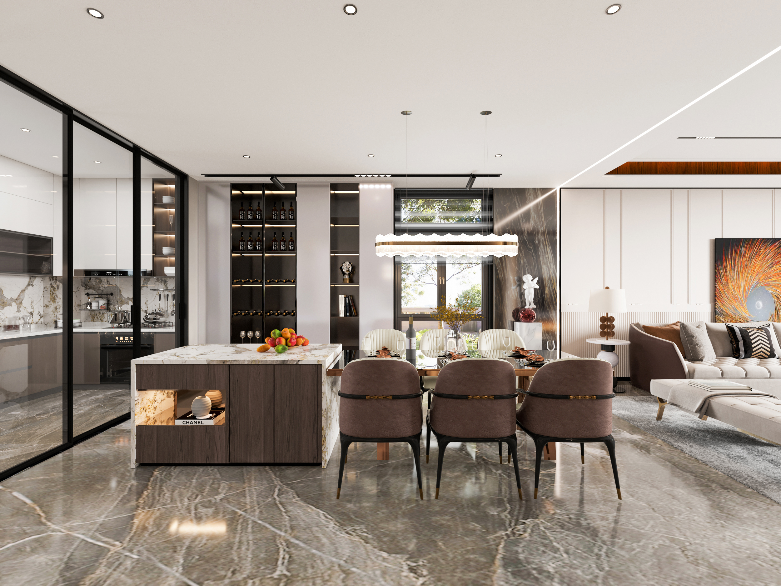 美式混搭别墅设计-11