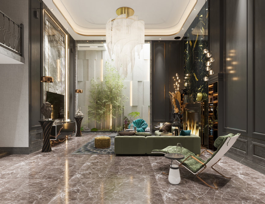 美式混搭别墅设计-0