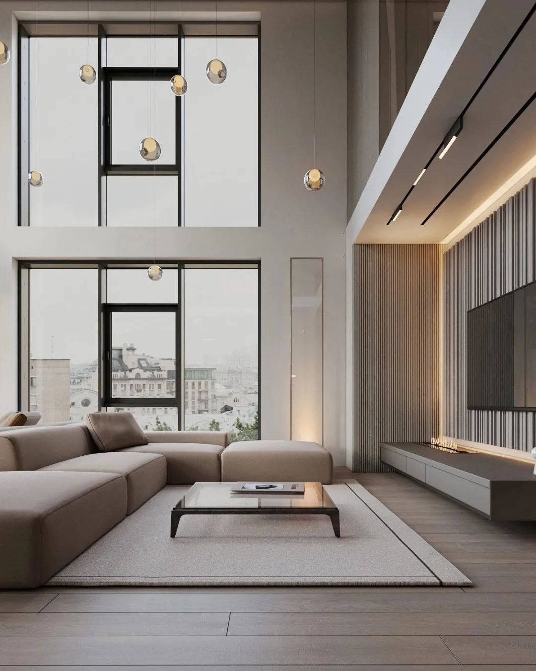 上海顶层复式低调奢华设计丨中国上海-1