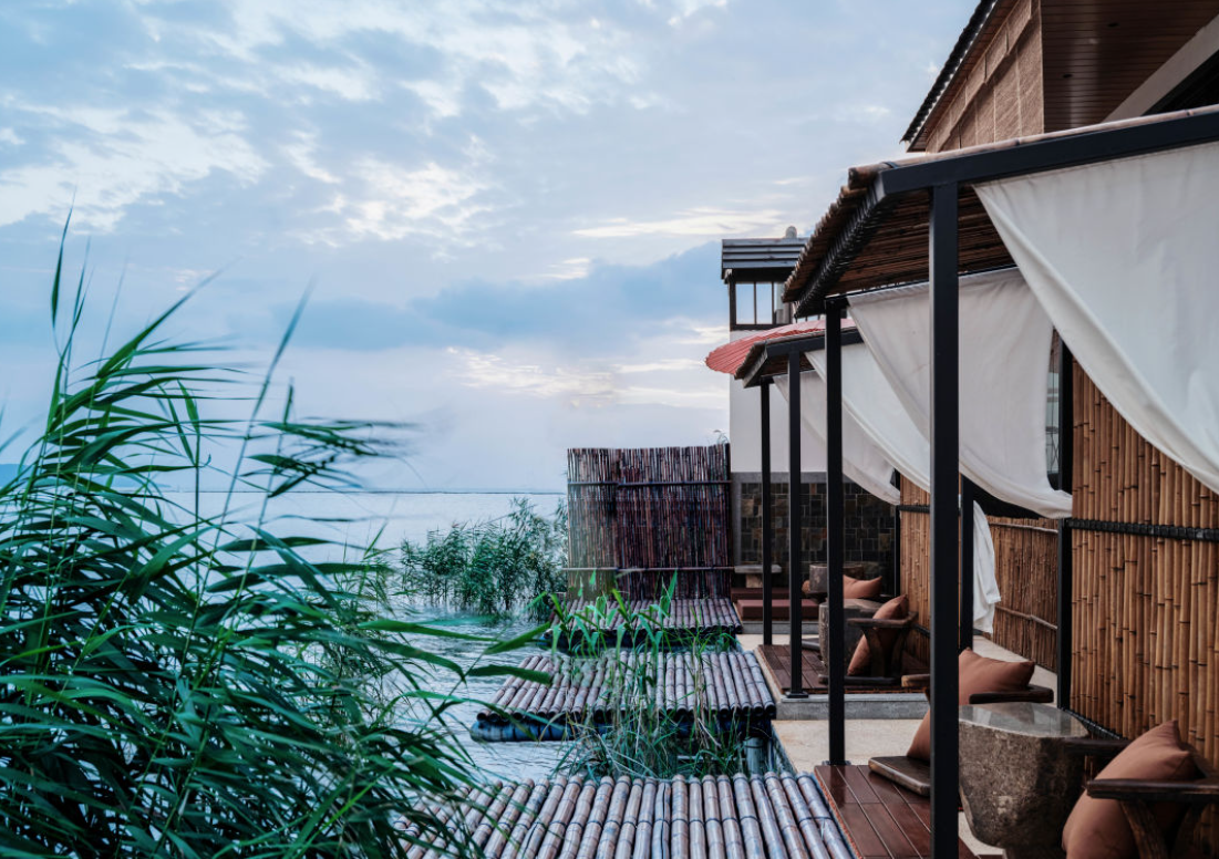 汐留屋私汤临湖民宿丨中国苏州丨海墁设计-87