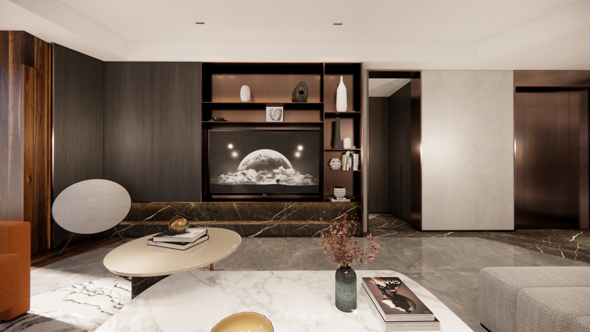 江流晓风南京锦绣华府现代雅奢住宅设计丨中国南京丨研舍设计-7