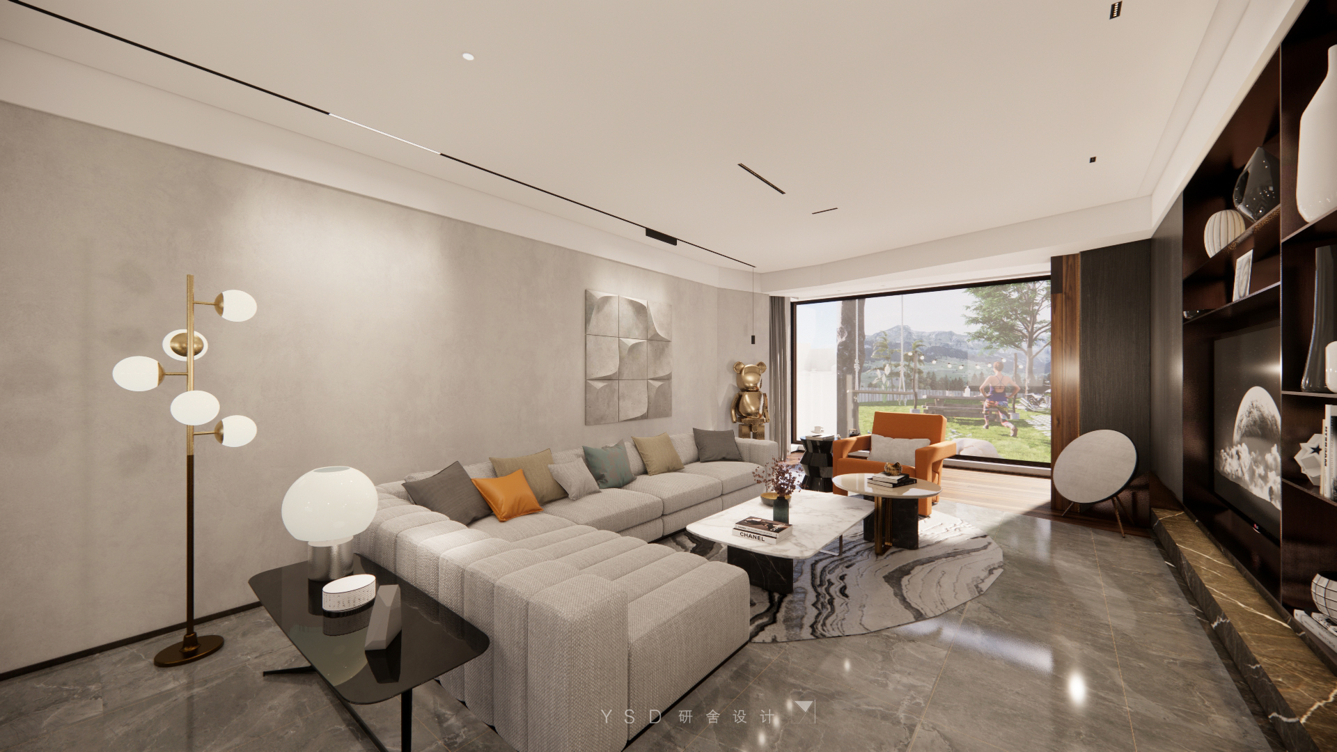 江流晓风南京锦绣华府现代雅奢住宅设计丨中国南京丨研舍设计-6