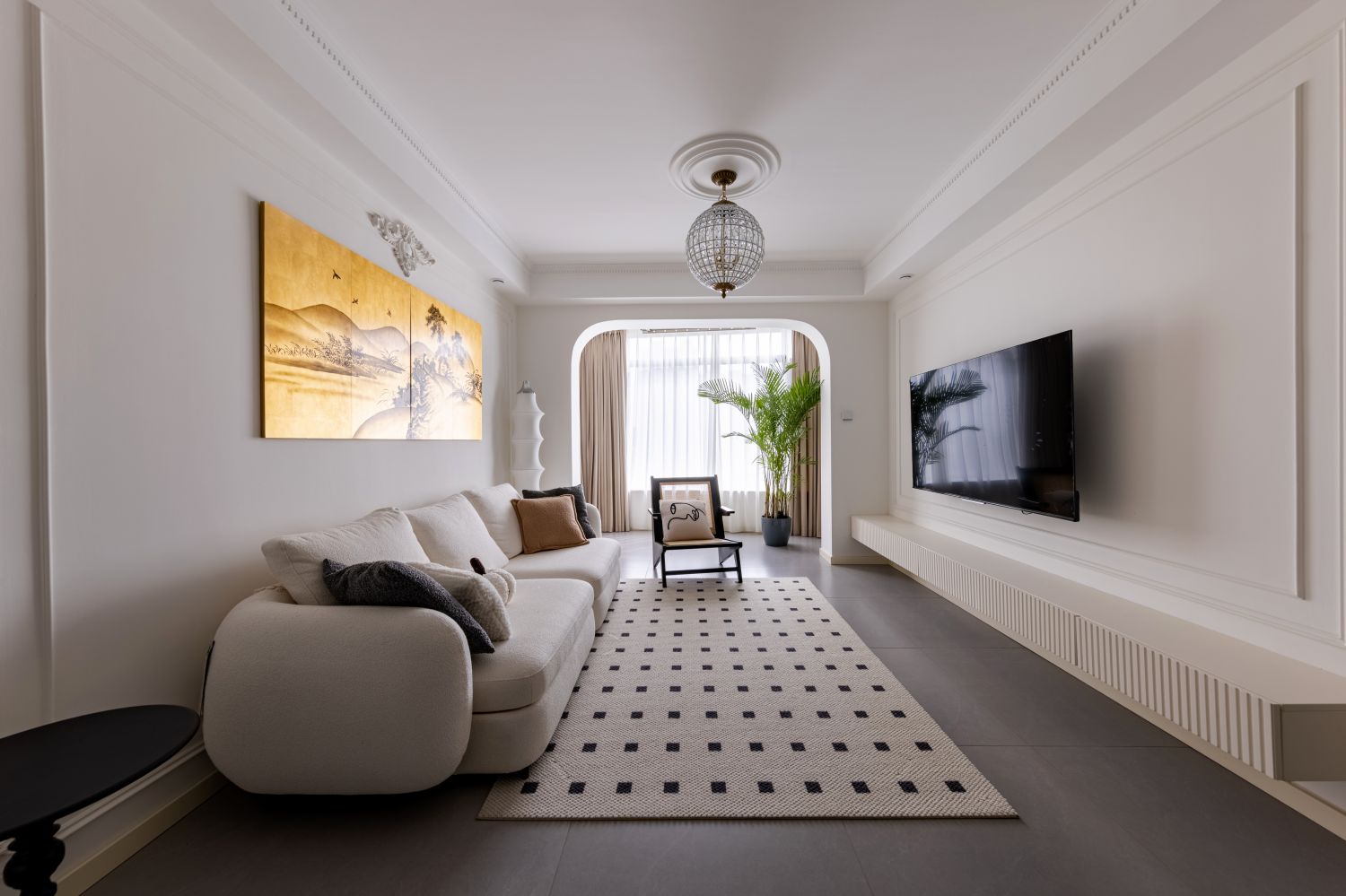 104㎡轻法式中古，满足父母和女儿不同风格的喜欢丨中国北京-1