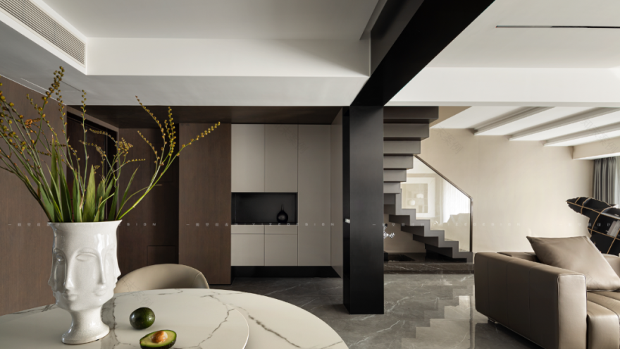 水墨韵律 · 杭州 250㎡现代跃层设计丨中国杭州-11