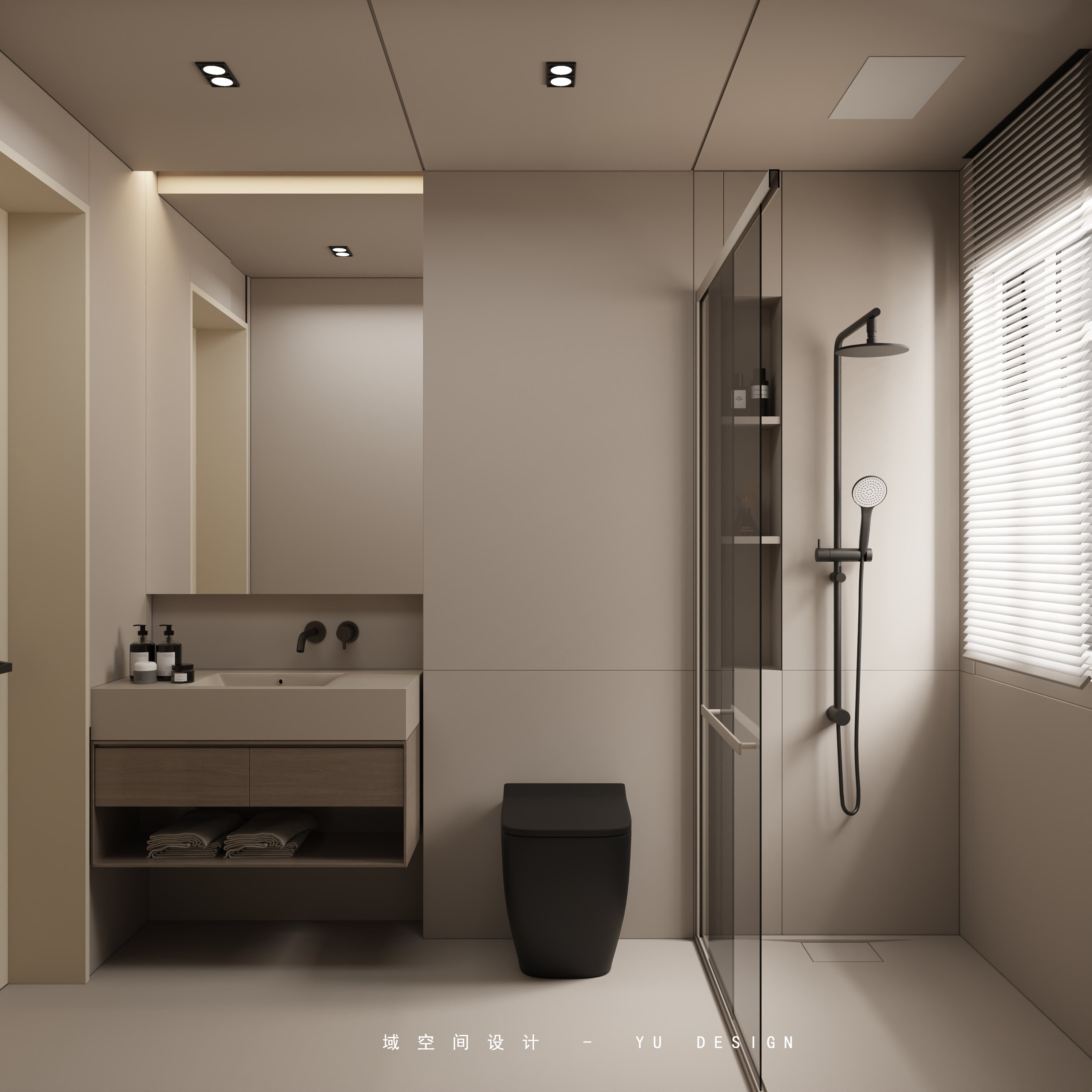 枫香花园现代奶油风格室内设计-2