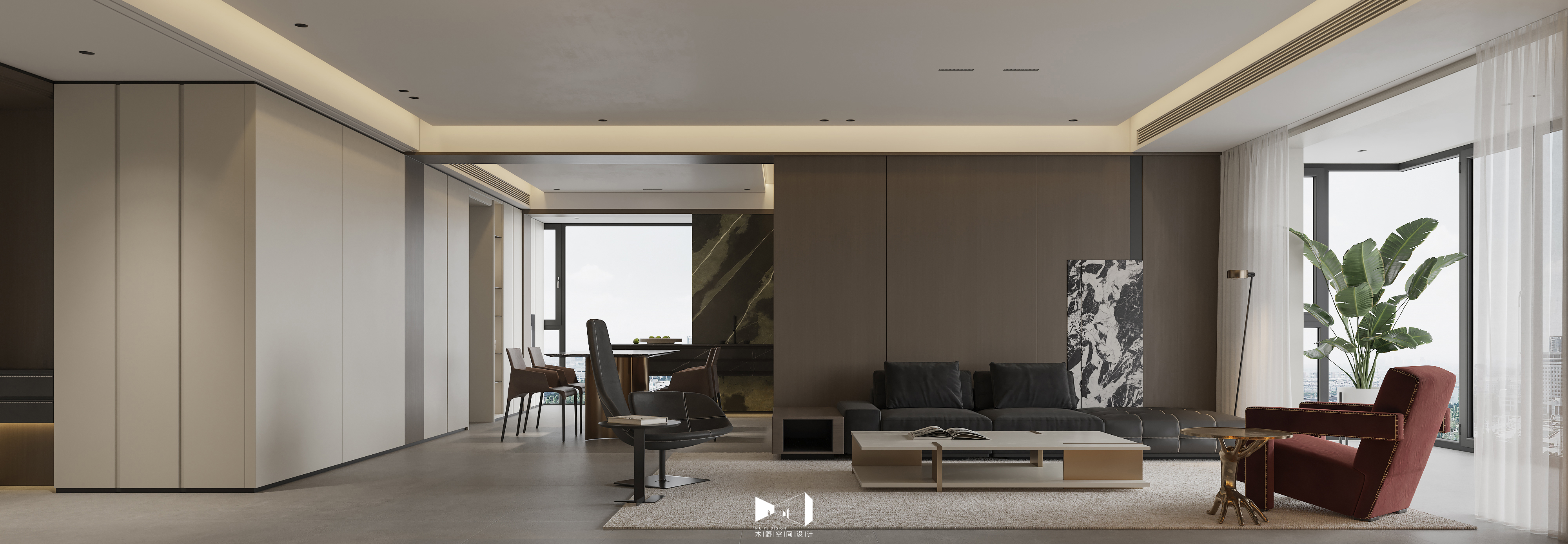 苏州金鸡湖 | 湖景平层 | 夏冬-1