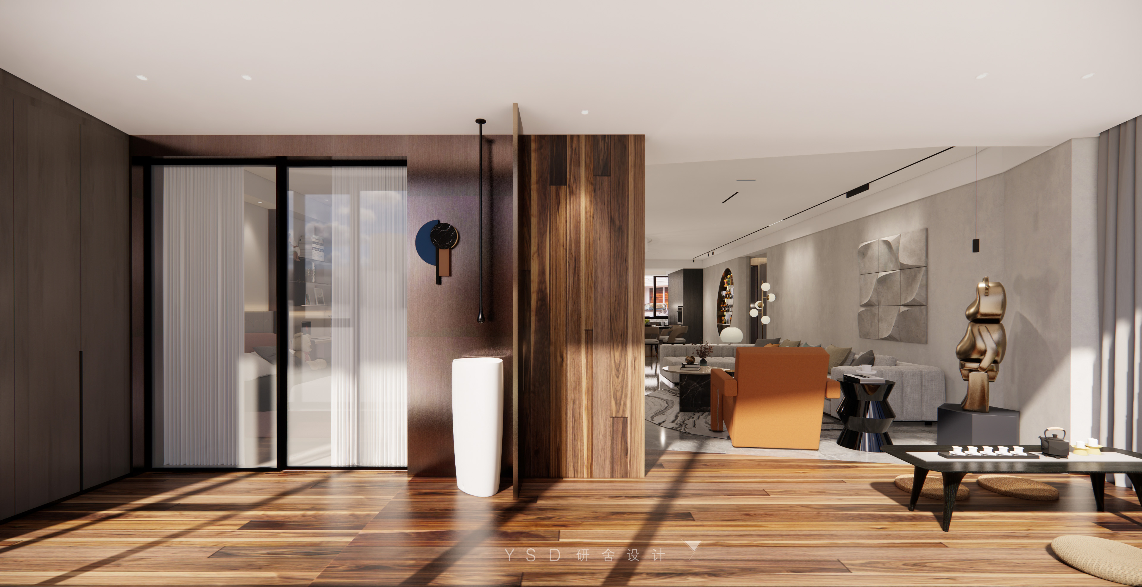 江流晓风南京锦绣华府现代雅奢住宅设计丨中国南京丨研舍设计-16