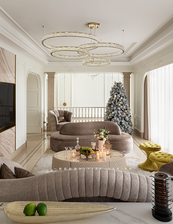 简约法式跃层豪宅丨中国杭州丨赵艺哲设计工作室-17