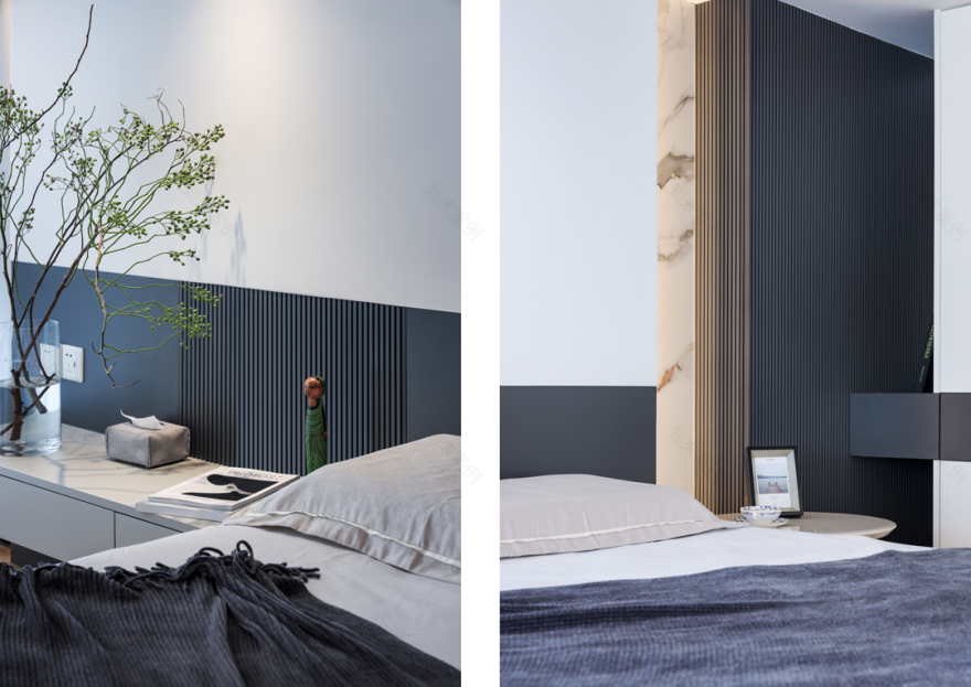 深圳瑧湾汇200㎡黑白灰极简复式丨中国深圳丨末一设计-43