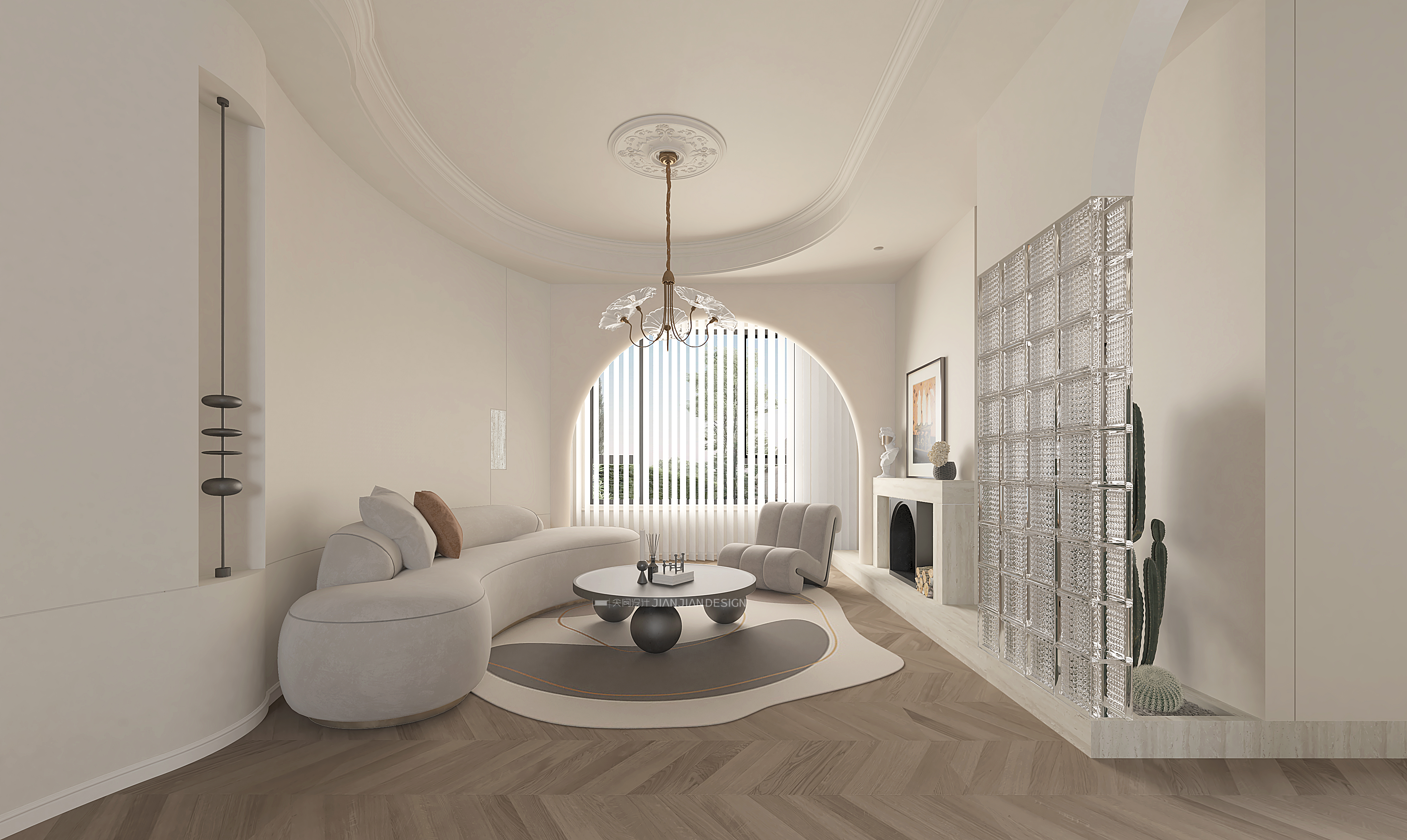 尖间设计,十里春风轻法式优雅家居典范-9