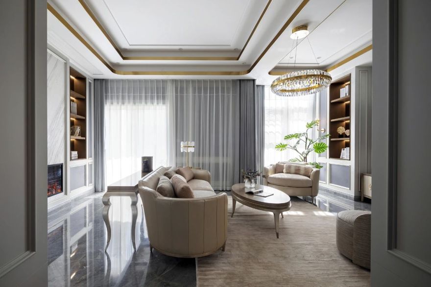 浙江杭州轻奢美式别墅设计丨中国杭州丨赵艺哲设计工作室-12