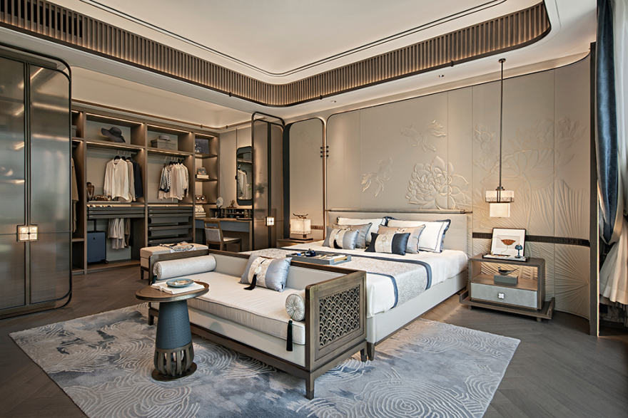 锦鲤游扬逐浪中 新中式大平层丨吴文粒,陆伟英-14