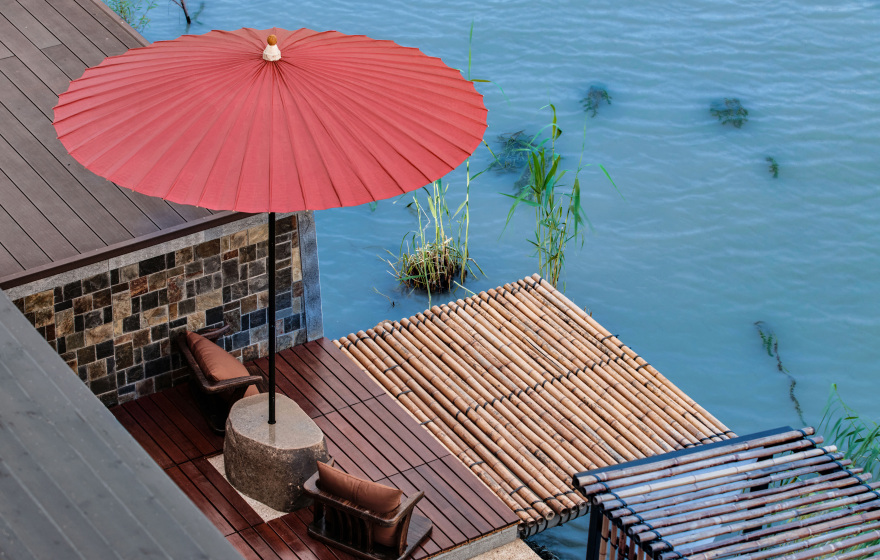 汐留屋私汤临湖民宿丨中国苏州丨海墁设计-45