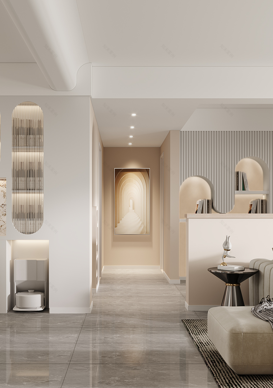 奶油风·温柔宅丨武汉界无垠空间设计事务所-40