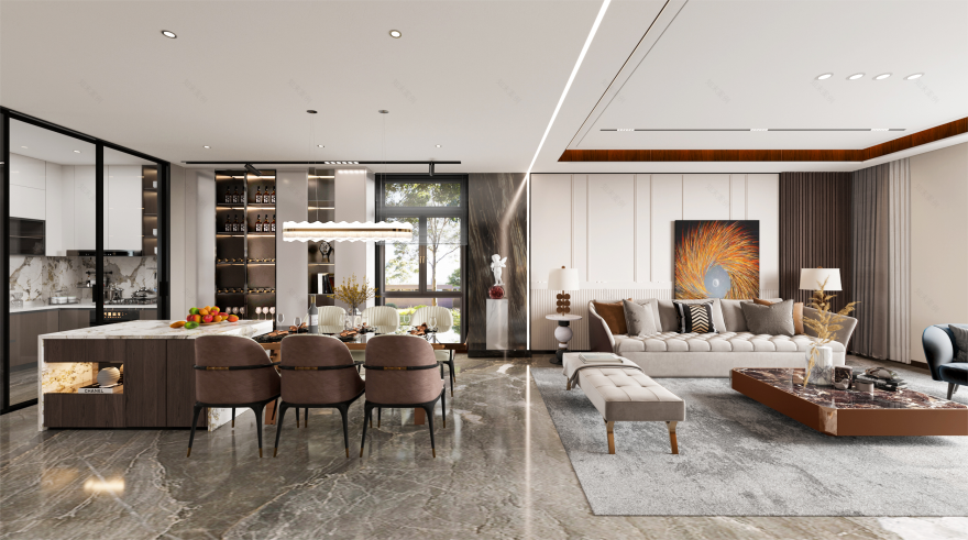 美式混搭别墅设计-10